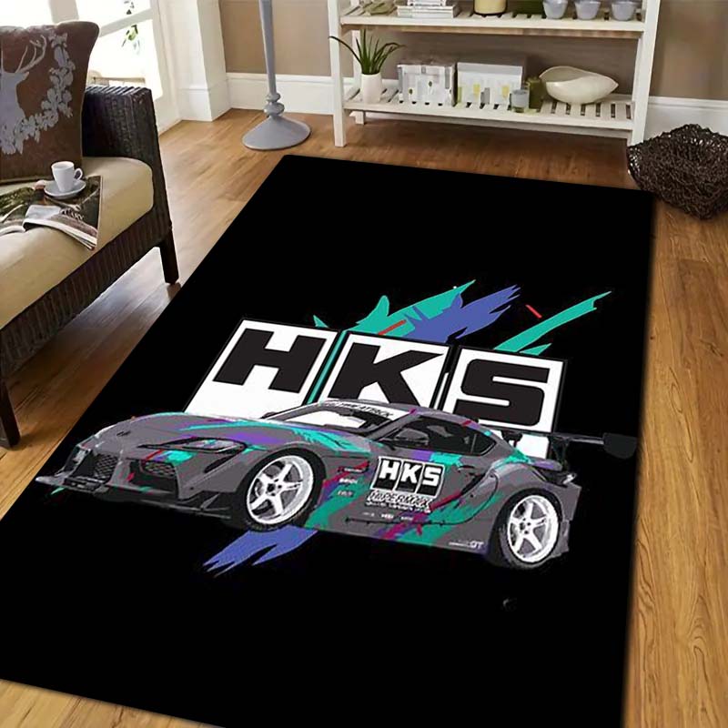 3D Racing H-HKS Print Area Rug - Outdoor Sport Flooring recension och pris