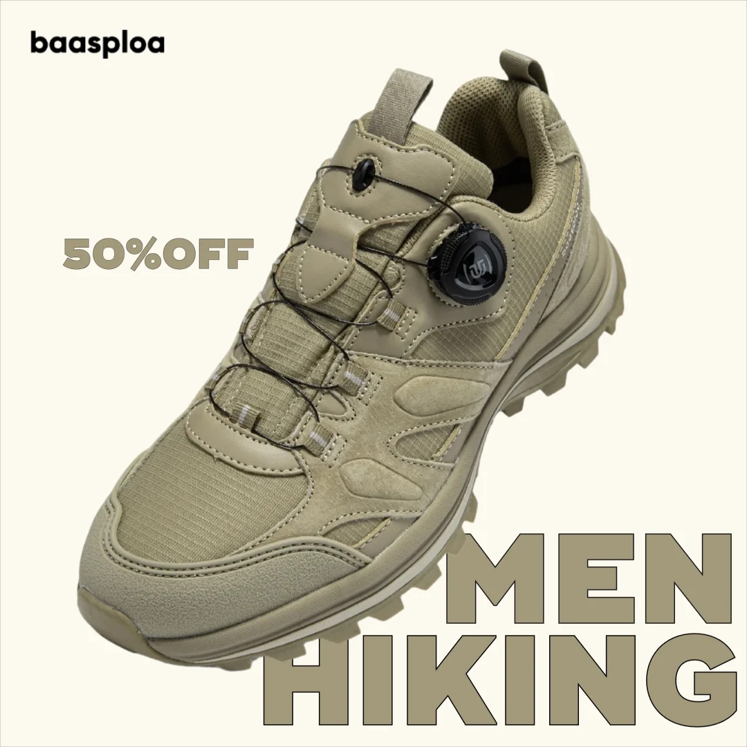 Baasploa Men Hiking Shoes Leat - Climbing Shoe Beginner recension och pris