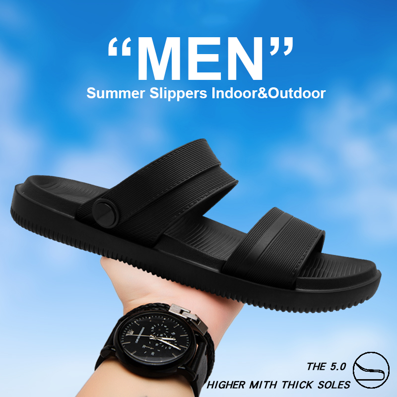 Summer Men's Slippers Flat Bot - Outdoor Sport With Sticks recension och pris